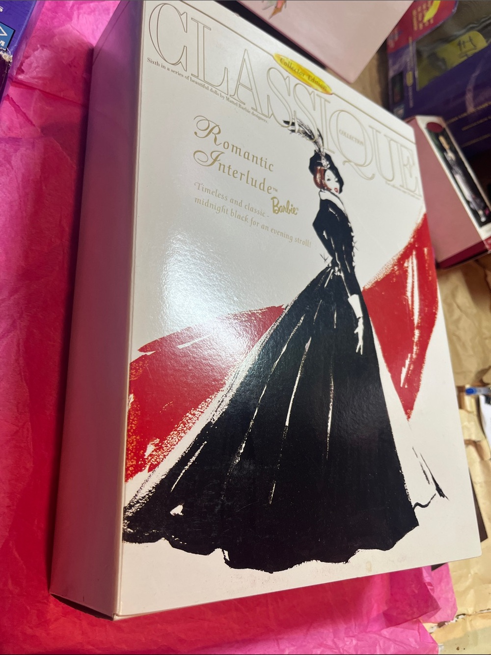 Barbie Black Maxi Evening Dress Illustration - Picture 4 of 9